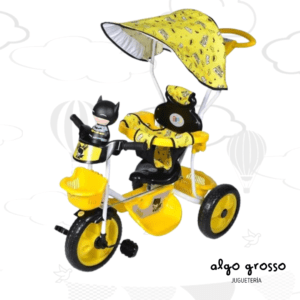 TRICICLO BATMAN CON CAPOTA Y DIRECCION art.TRN05TC