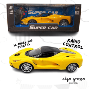AUTO DEPORTIVO A RADIO CONTROL 25CM- USB  -APERTURA DE PUERTA art.YR00901/6618