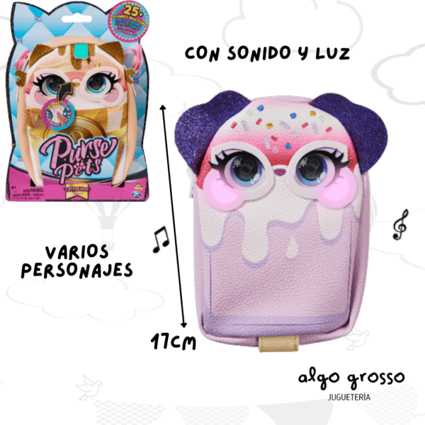PURSE PETS CARTERA DE TELA CON LUZ Y SONIDO art.26704
