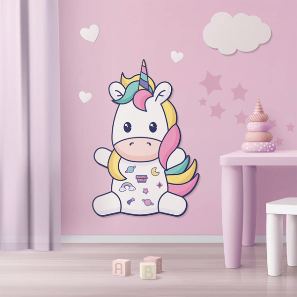 PIZARRA MAGNETICA DE PARED UNICORNIO 60CM art.MW400 - Imagen 2