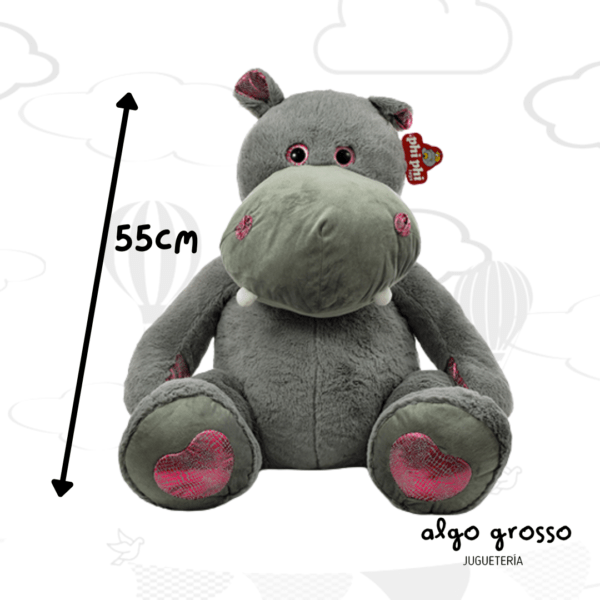 HIPOPOTAMO SENTADA DE 55CM CON PATAS MARCADAS art.3501