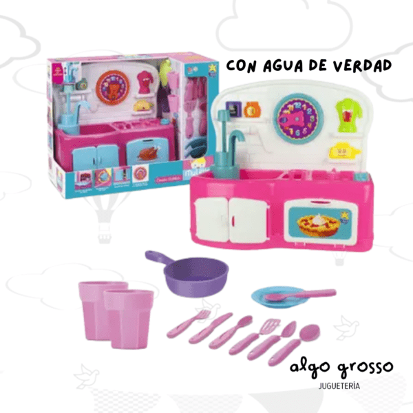 COCINA DIVERTIDA "MY LITTLE COLLECTION" CON AGUA DE VERDAD art.IKDIV077