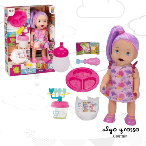 MY LITTLE COLLECTION MUÑECA MIXER COME + PAÑAL art.IKDIV087