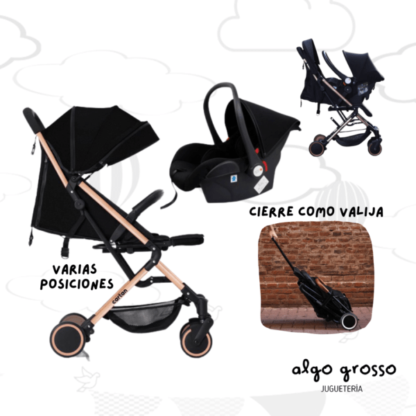 COCHE BEBE ONE HAND + HUEVITO art.STL400PLUS