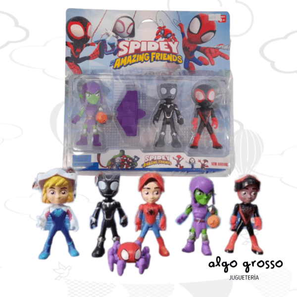 SPIDEY - 3 FIGURAS DE 10CM "ALTERNATIVO"