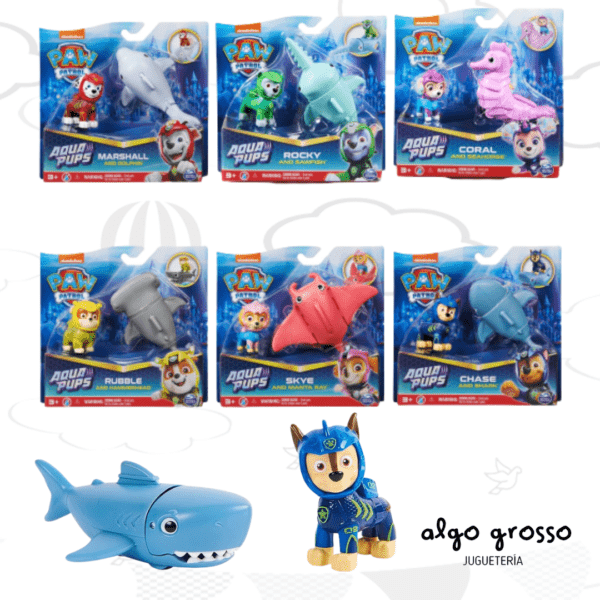 PAW PATROL AQUA PUPS SET 2 FIGURAS art.17706