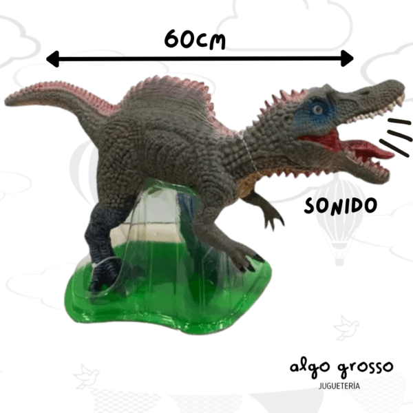 DINOSAURIO DE GOMA DE 60CM SPINOSAURUS CON SONIDO art.99594