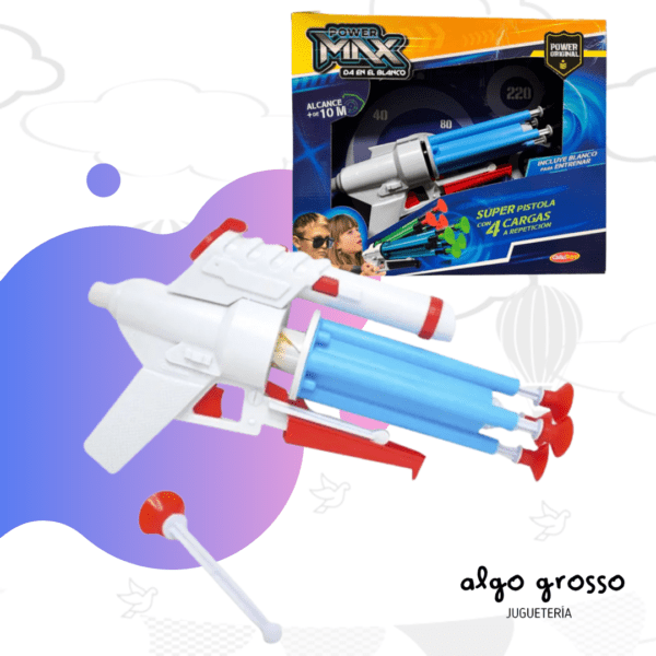 POWER MAX ARMA VENTOSAS CON LASER Y BLANCO art.J3001