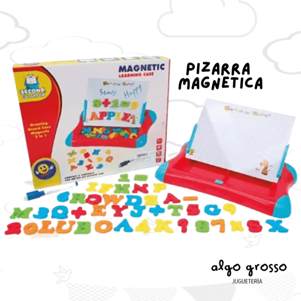 PIZARRA MAGNETICA CON MARCADOR, NUMEROS Y LETRAS art.68603