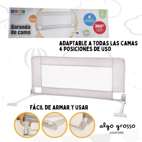 BARANDA DE CAMA 4 POSICIONES art.780-98