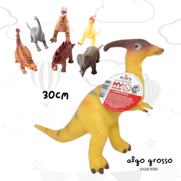 DINOSAURIO DE GOMA DE 30CM "MY NATURE" SURTIDO art.31824