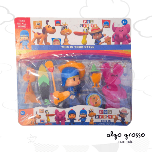 POCOYO SET DE 3 FIGURAS + ACCESORIOS - ALTERNATIVO
