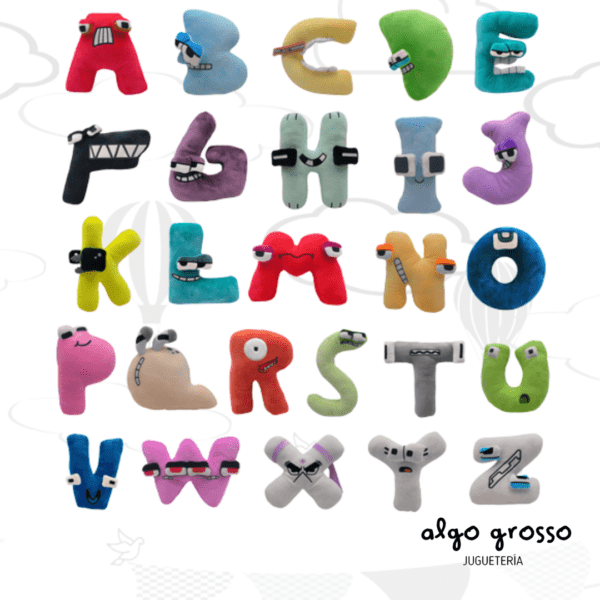 PELUCHE LETRAS DE 30CM "ALTERNATIVO"