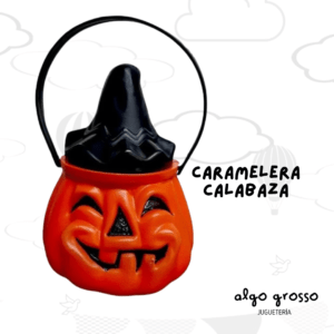 HALLOWEEN CARAMELERA CALABAZA CON TAPA