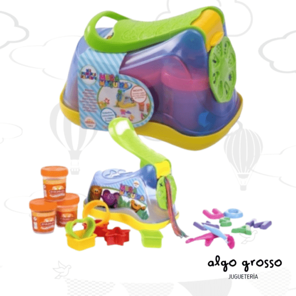 MASA MEGA MAQUINA MAXI EXTRUSORA + MOLDE + POTES art.230