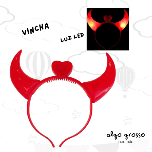 HALLOWEEN VINCHA DIABLO LED art.4068