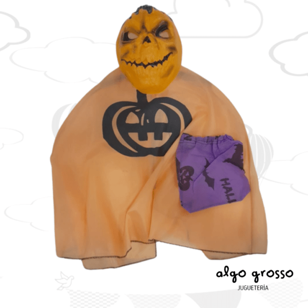 DISFRAZ PECHERA SET CALABAZA TALLE UNICO