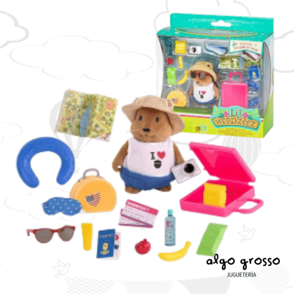 LIL WOODZEEZ CONJUNTO DE VIAJE - 1 FIGURA + ACCESORIOS art.WZ6589Z