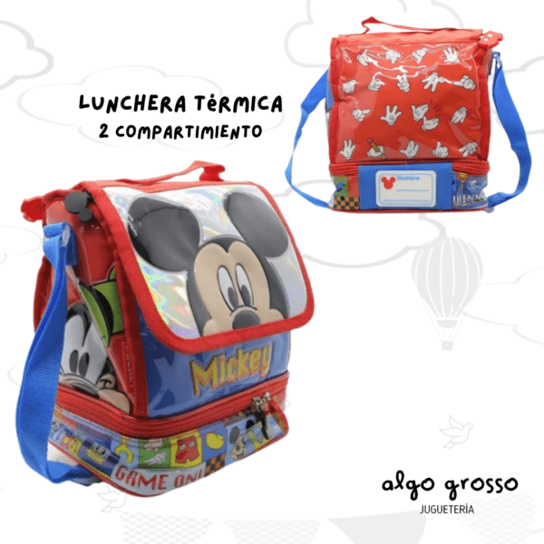 LUNCHERA MICKEY 2 COMPARTIMENTOS art.KM256