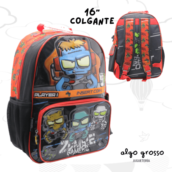 MOCHILA COLGANTE ULTRA ZOMBIE 16" art.OM502