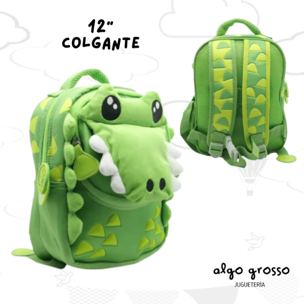 MOCHILA COLGANTE 12" FUNNY LAND COCODRILLO - NEOPRENE art.FL208