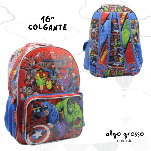 MOCHILA COLGANTE AVENGERS 16" art.SP038
