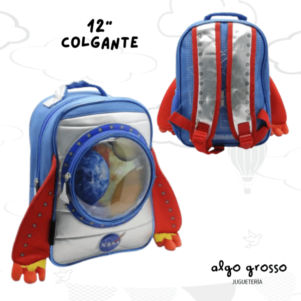 MOCHILA COLGANTE 12¨ COETE ESPACIAL NASA - CRESKO art.NA036