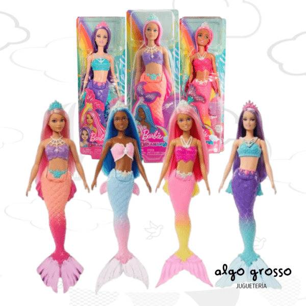 BARBIE DREAMTOPIA MUÑECA SIRENA DE 29CM art.HGR09/08/10/11