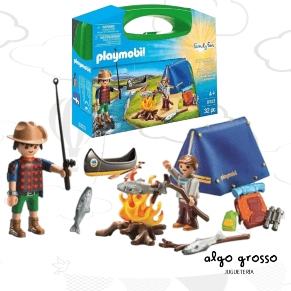 PLAYMOBIL MALETIN GRANDE CAMPAMENTO art.9329
