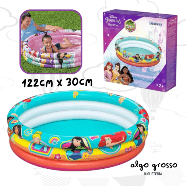 BESTWAY PILETA 3 ANILLOS PRINCESAS 122x30CM art.91099