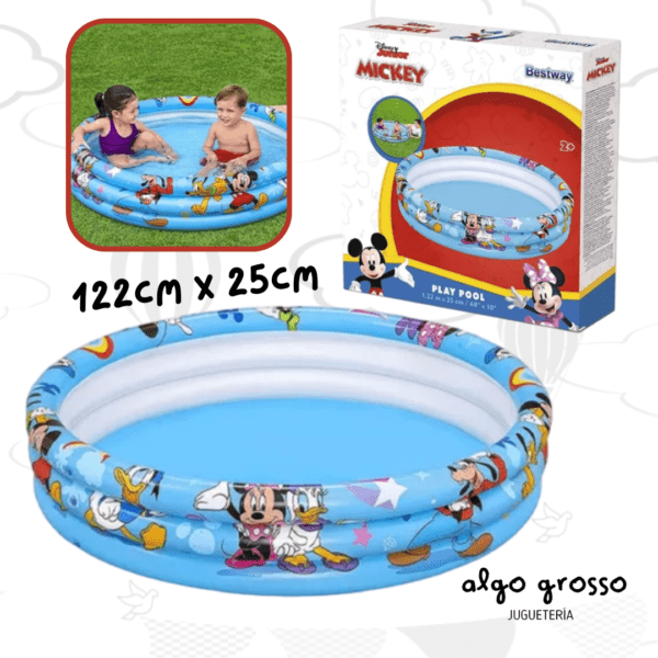 BESTWAY PILETA 3 ANILLOS MICKEY 122X25CM art.91007