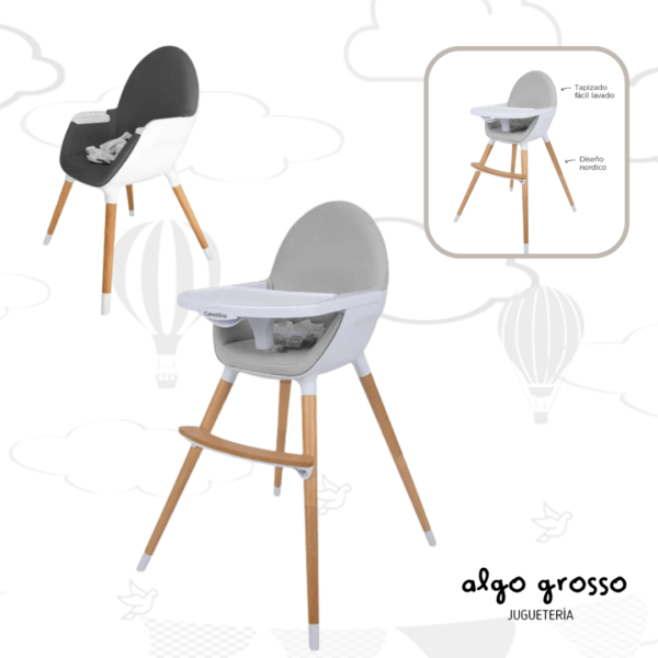 SILLA DE COMER NEO - NORDICA 2 ALTURAS art.SL004