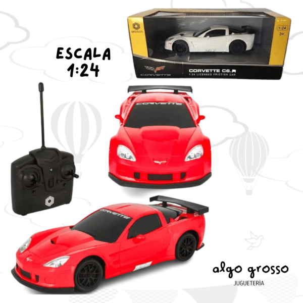 AUTO BRAHA A RADIO CONTROL ESCALA 1:24 CORVETTE C6.R art.T866-2417
