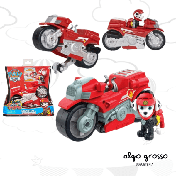 PAW PATROL VEHICULO 18CM LANZADOR + FIGURA MARSHAL art.16776