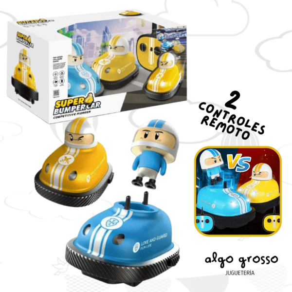 SUPER BUMPER CAR 2 AUTOS CHOCADORES A RADIO CONTROL art.ZPYA1011312C