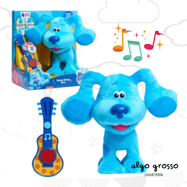 LAS PISTAS DE BLUE PELUCHE 30CM BAILA CON SU GUITARRA art.49575