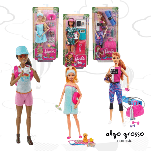 BARBIE DIA DE SPA/EXPORADOR - ACTIVIDADES + ACCESORIOS art.GKH73