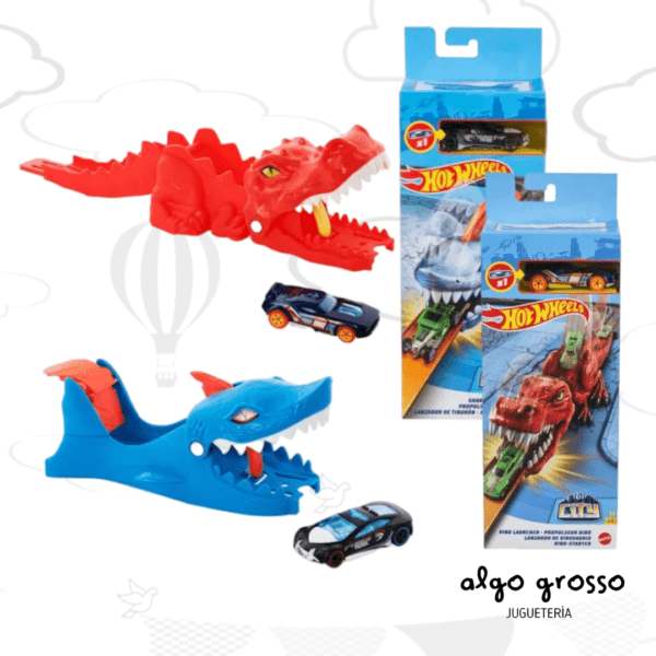 HOT WHEELS CITY LANZADOR NEMESIS BESTIAS + VEHICULO art.GVF41