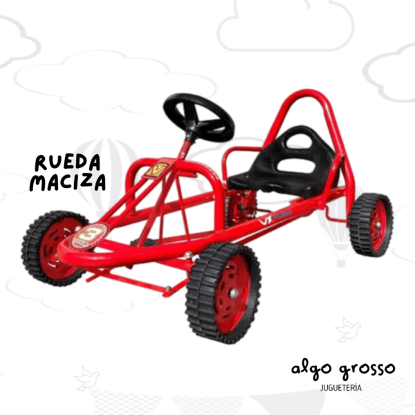 KARTING A PEDAL - METAL Y RUEDA DE CAUCHO art.JRO202