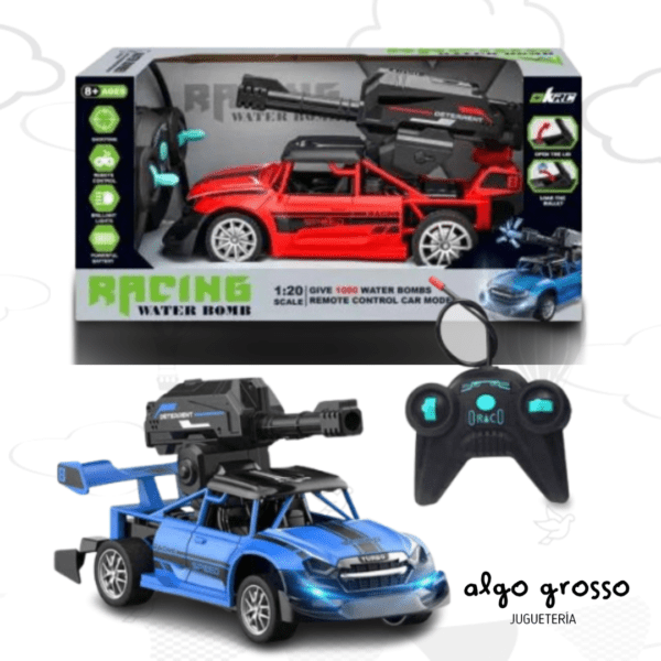 AUTO RADIO CONTROL - CON ARMA LANZA BOMBA AGUA art.930-11A/6669
