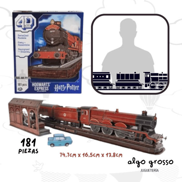 PUZZLE 4D BUILD HARRY POTTER HOGWARTS EXPRESS 181 PIEZAS art.29944