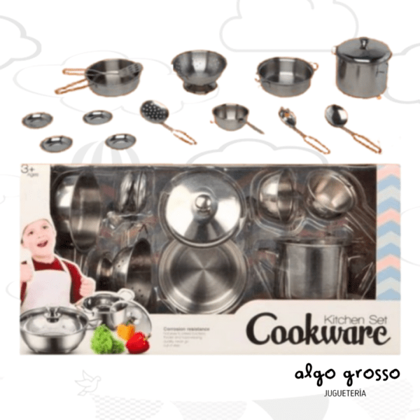 SET COCINA METAL COOKWARE 11 PIEZAS art.14409