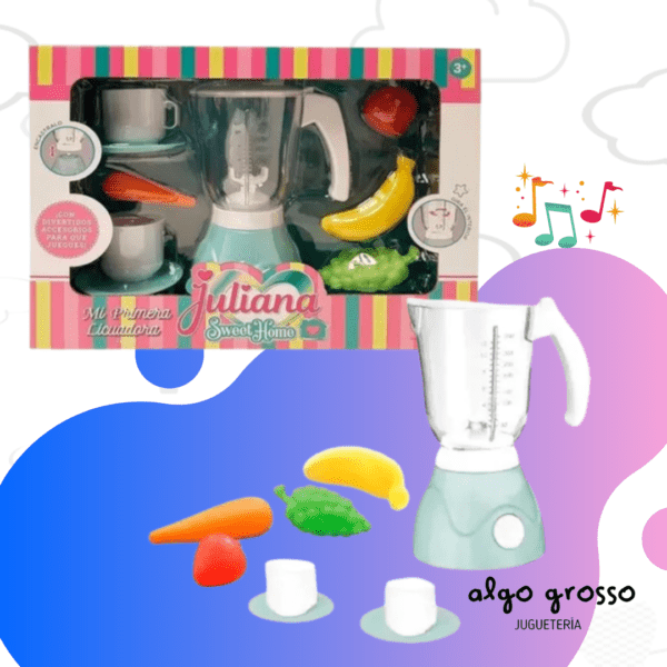 JULIANA MI PRIMERA LICUADORA + ACCESORIOS - MOVIMIENTOS REALES art.SISJUL005