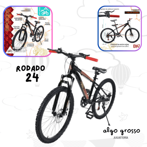 BICICLETA ROD 24 MOUNTAIN BIKE art.R24MTB