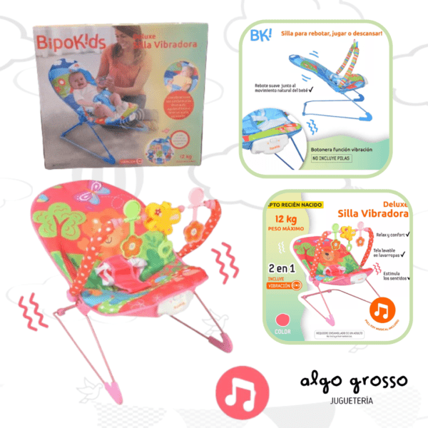 SILLA MECEDORA CON ACCESORIOS - VIBRACION Y  SONIDOS art.SV01