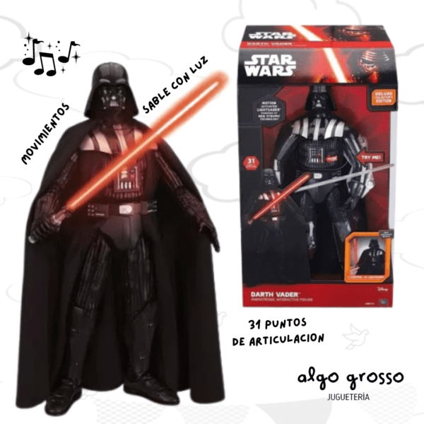 STAR WARS DARTH VADER INTERACTIVO ANIMATRONIC 40CM