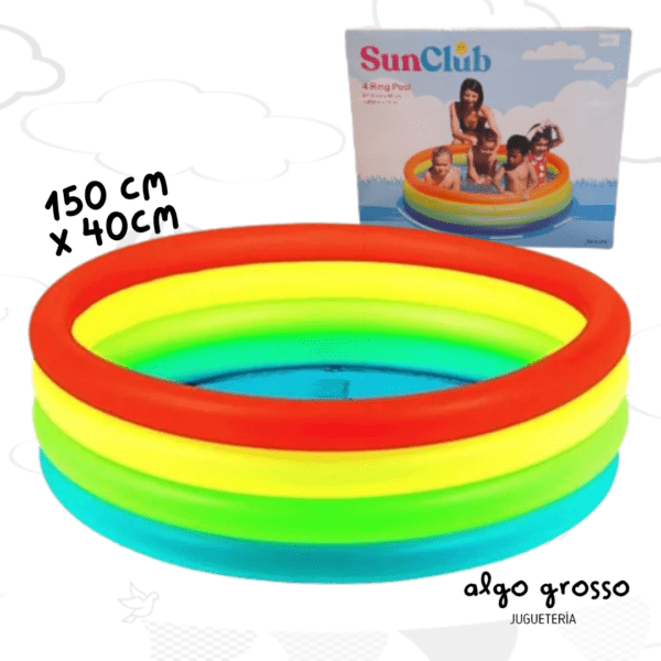PILETA  4 TUBOS DE 150X40CM SUNCLUB  art.131900/10195