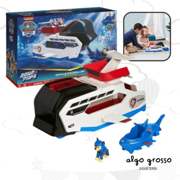 PAW PATROL WHALE PATROLLER Y MINI VEHICULO + FIGURA art.17777