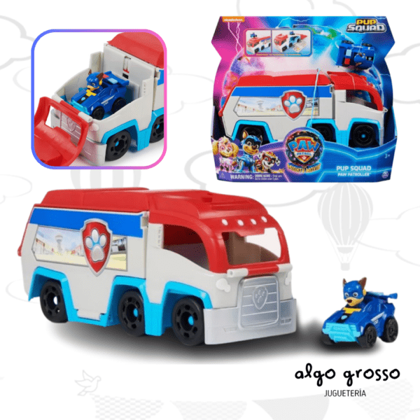 PAW PATROL CAMION DE 27CM + MINI VEHICULO art.17793