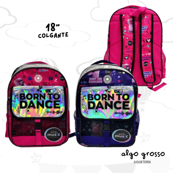 MOCHILA COLGANTE DANCE 18" art.102431